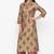 Ardozaa Women's Muslin Printed Straight Kurta Palazzo Set (Beige)