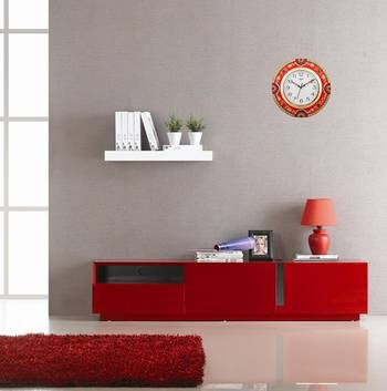 Exquisite Papier-Mache Wooden Wall Clock 1