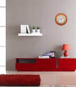 Fine Crafted Elegant Papier-Mache Wooden Wall Clock