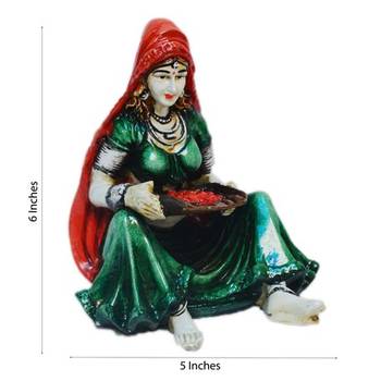 Polyresin Rajasthani Lady Showpiece 1