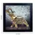 Jewelled Elephant Design Satin Matt Texture Framed UV Art Print