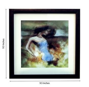 Love Scene Satin Matt Texture Framed UV Art Print 2