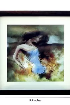 Love Scene Satin Matt Texture Framed UV Art Print