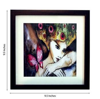 Man in Deep Thoughts Satin Matt Texture Framed UV Art Print 2