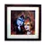 Radha Krishna Satin Matt Texture Framed UV Art Print