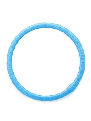 Girls Blue Stone Chain Wrapped with Silk Thread Bangle 3