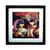 Radha Krishna Satin Matt Texture Framed UV Art Print