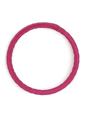 Girls Pink Stone Chain wrapped with Silk Thread Bangle 3