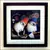 Radha Krishna Satin Matt Texture Framed UV Art Print