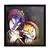 Radha Krishna Satin Matt Texture Framed UV Art Print