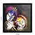 Radha Krishna Satin Matt Texture Framed UV Art Print