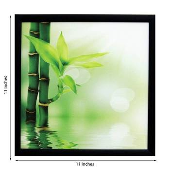 3D Beautiful Plant Design Satin Matt Texture Framed UV Art Print 2