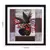 Abstract Pot and Flower Theme Satin Matt Texture Framed UV Art Print