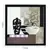 Abstract Pots Theme Satin Matt Texture Framed UV Art Print
