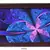 Purple Leaf Design Satin Matt Texture Framed UV Art Print