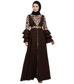 Umbrella Abaya with Digital Tiger print