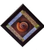 Shell Design Satin Matt Texture Framed UV Art Print