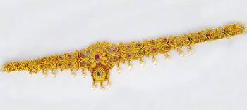Gold bridal-kamarband 2