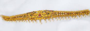 Gold bridal-kamarband 2