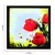 Floral Theme Satin Matt Texture Framed UV Art Print