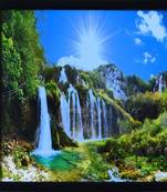 Scenary View Satin Matt Texture Framed UV Art Print