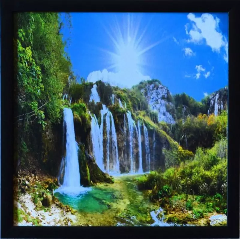 Scenary View Satin Matt Texture Framed UV Art Print