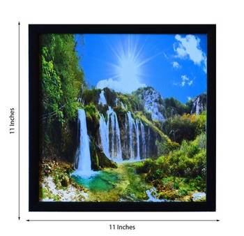 Scenary View Satin Matt Texture Framed UV Art Print 2