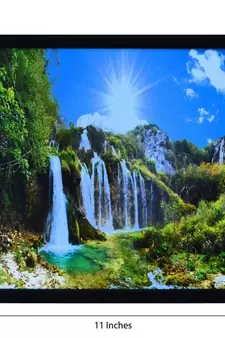 Scenary View Satin Matt Texture Framed UV Art Print