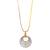Gold Plated American Diamond Pendant Set With Chain For Women