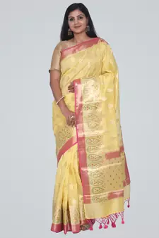 Pure Chanderi Silk Banarasi Saree