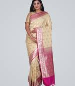 Semi Kataan Silk Banarasi Saree