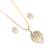 Gold Plated American Diamond Pendant Set With Chain For Women