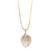Gold Plated American Diamond Pendant Set With Chain For Women