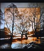 Scenary View Satin Matt Texture Framed UV Art Print