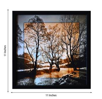 Scenary View Satin Matt Texture Framed UV Art Print 2