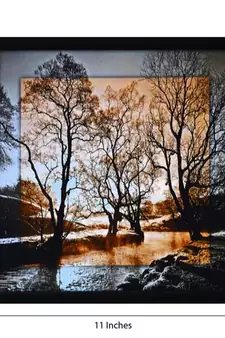 Scenary View Satin Matt Texture Framed UV Art Print