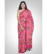 Pure Munga Silk Hand Woven Digital Print Banarasi Saree