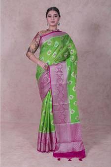 Semi Silk Alfi Banarasi Saree