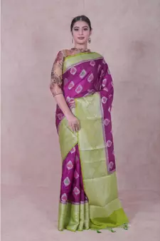 Semi Silk Alfi Banarasi Saree