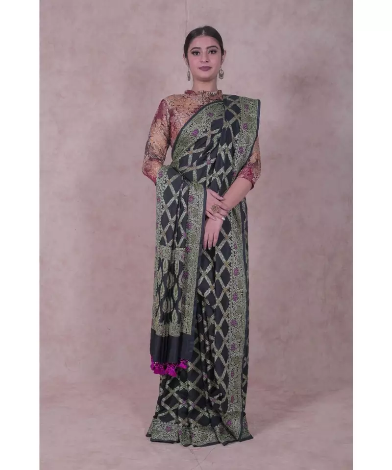 Semi Dupion Silk Banarasi Saree