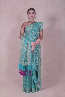 Semi Dupion Silk Banarasi Saree