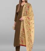 Janasya Olive plain rayon salwar
