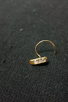  Designer Casual diamond floral nose ring or nose pin