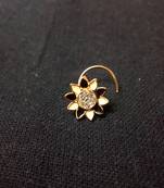 Designer Golden Diamond Floral nose ring or Nose Pin