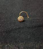 Designer Golden Diamond Floral nose ring or Nose Pin