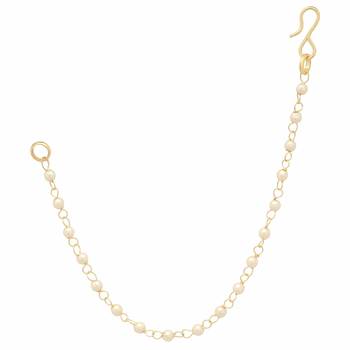 Designer 1 Line Pearl Earchain or Ear Support Earrings 2