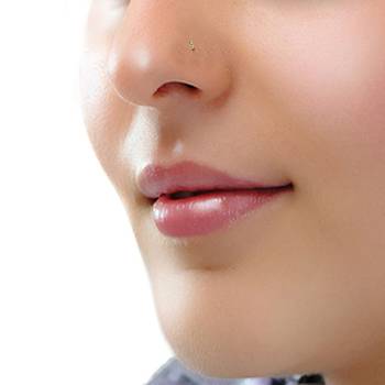 Designer Diamond Gold Plated Nose Pin or Nose ring 1