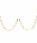 Designer 2 Line Pearl Earchain or Ear Support Earrings