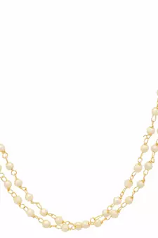 Designer 2 Line Pearl Earchain or Ear Support Earrings