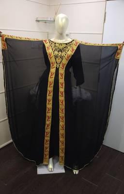 Traditional Arabic Maxi Dress Farasha Moroccan Maxi Tea Party Abaya Turkish Embroidery Caftan 1445 1